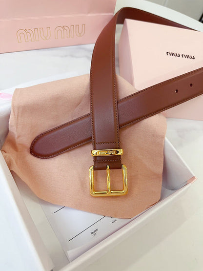 MBL2 Real leather 3.5CM 95-110CM Belt with all packing