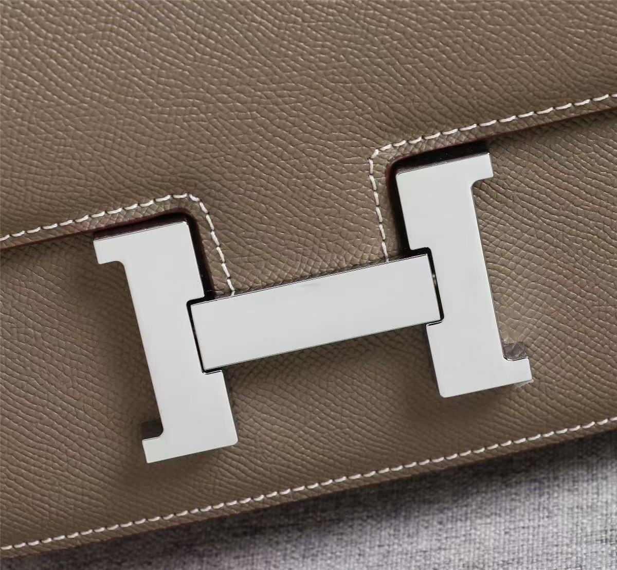 constance 24 etain epsom leather sliver hardware