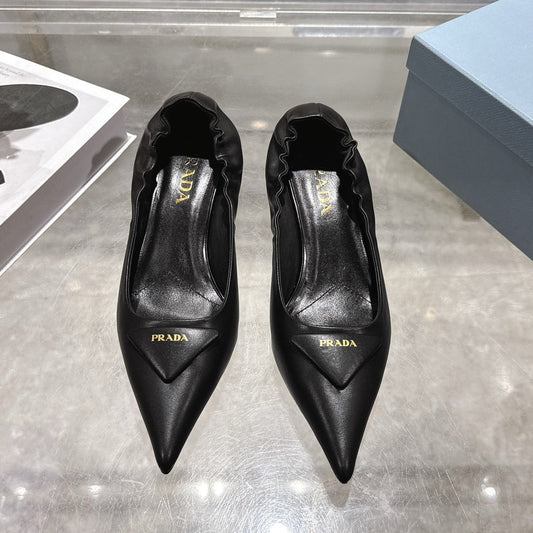 Prada 2026 Logo Slingback Pump 55mm Sheepskin 715604
