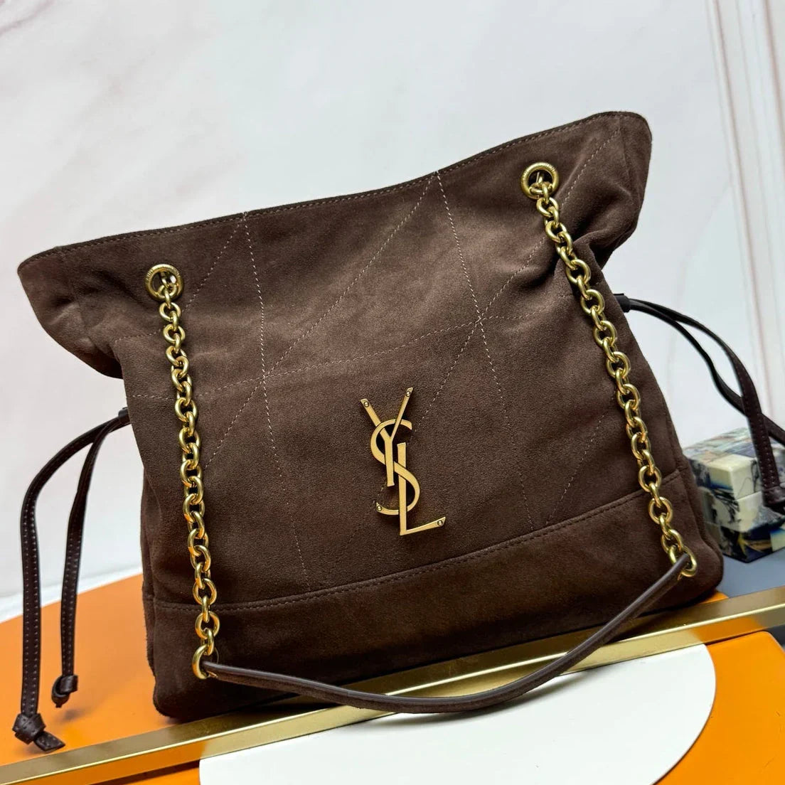 YSL 2026 Jamie Shopping Bag 29cm Suede And Calfskin
