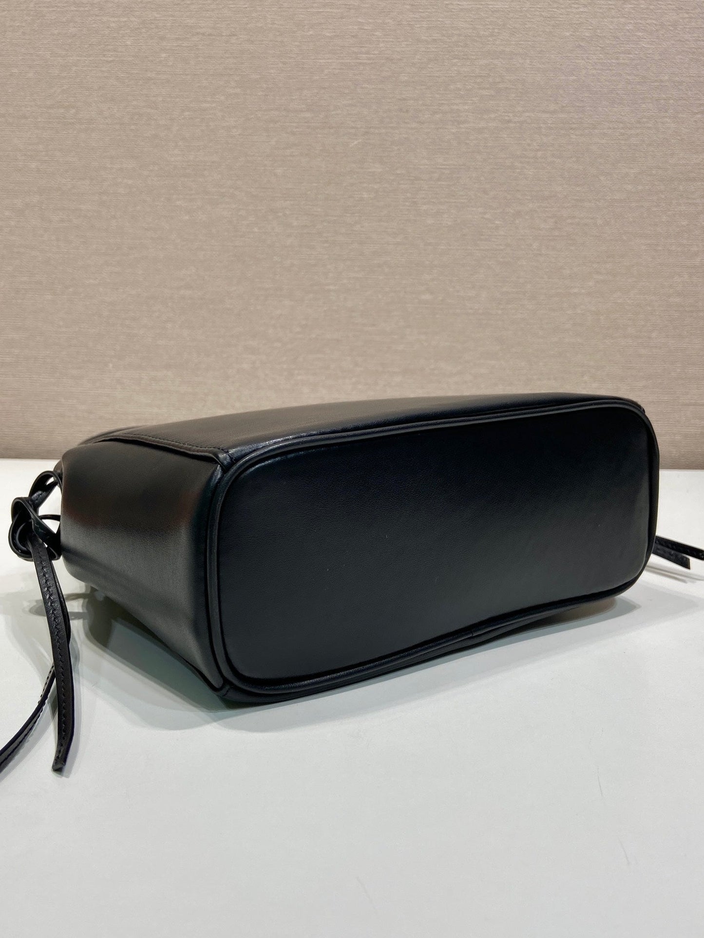 Prada 2026 Carry Bag 21cm Black White Brown Calfskin 351841