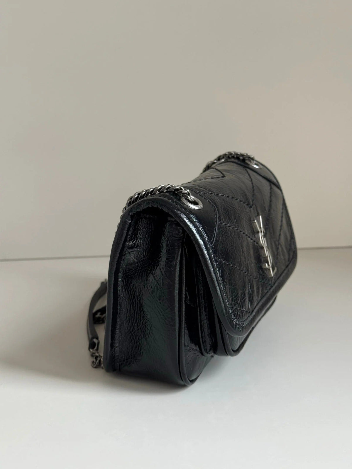 YSL 2026 Saint Laurent Niki Baby Bag 18cm Black Calfskin