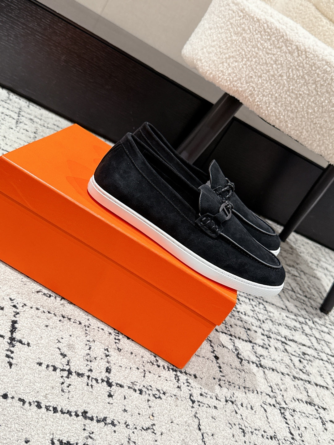 HM 25 Mocassim lgnacio Loafer Black Cowhide 377583