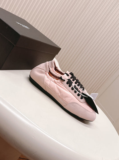 PRA 26S Sneaker Light Pink Suede Canvas 600604