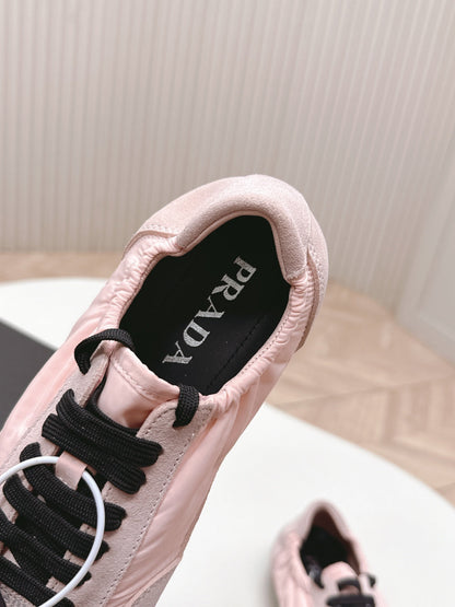 PRA 26S Sneaker Light Pink Suede Canvas 600604
