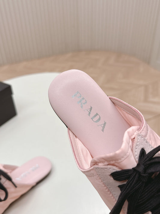 PRA 26S Mule Sneaker Light Pink Sliver Canvas 600622