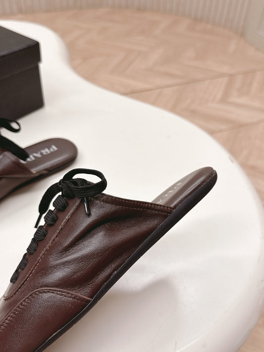 PRA 26S Mule Sneaker Dark Brown Sheepskin 600616