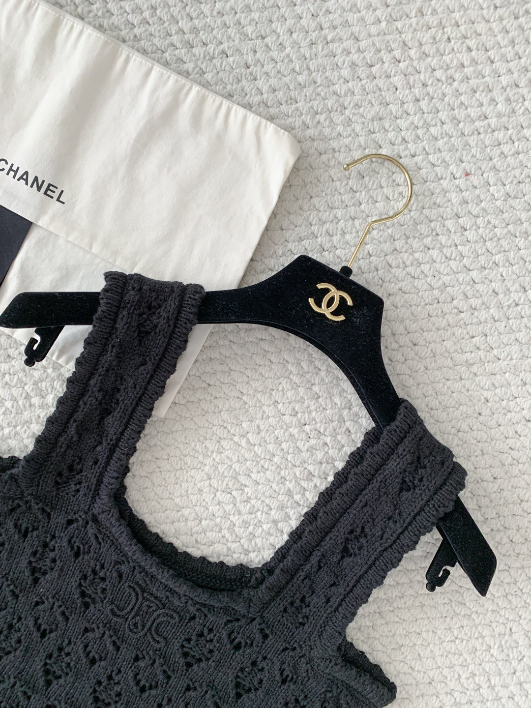 Celine Camisole Vest Cotton Pointelle 380647