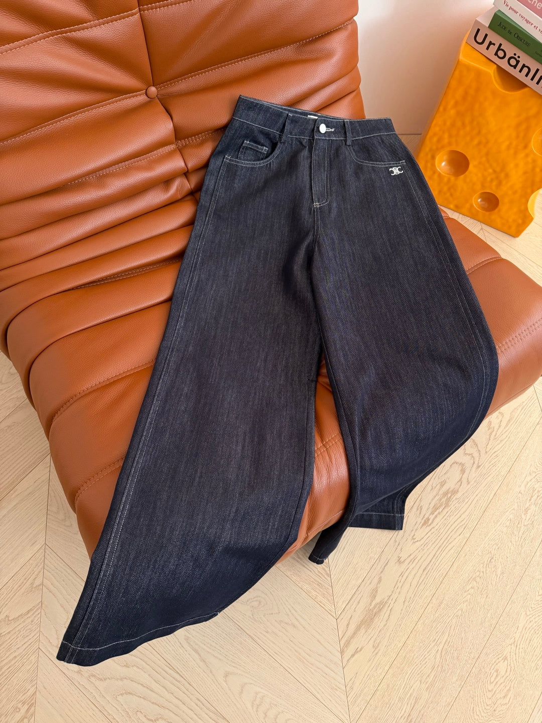 Celine 26S Straight Leg Jeans Black Demin 341456