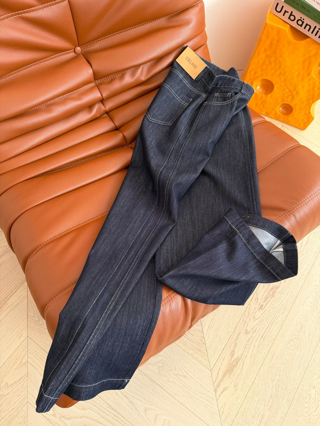 Celine 26S Straight Leg Jeans Black Demin 341456