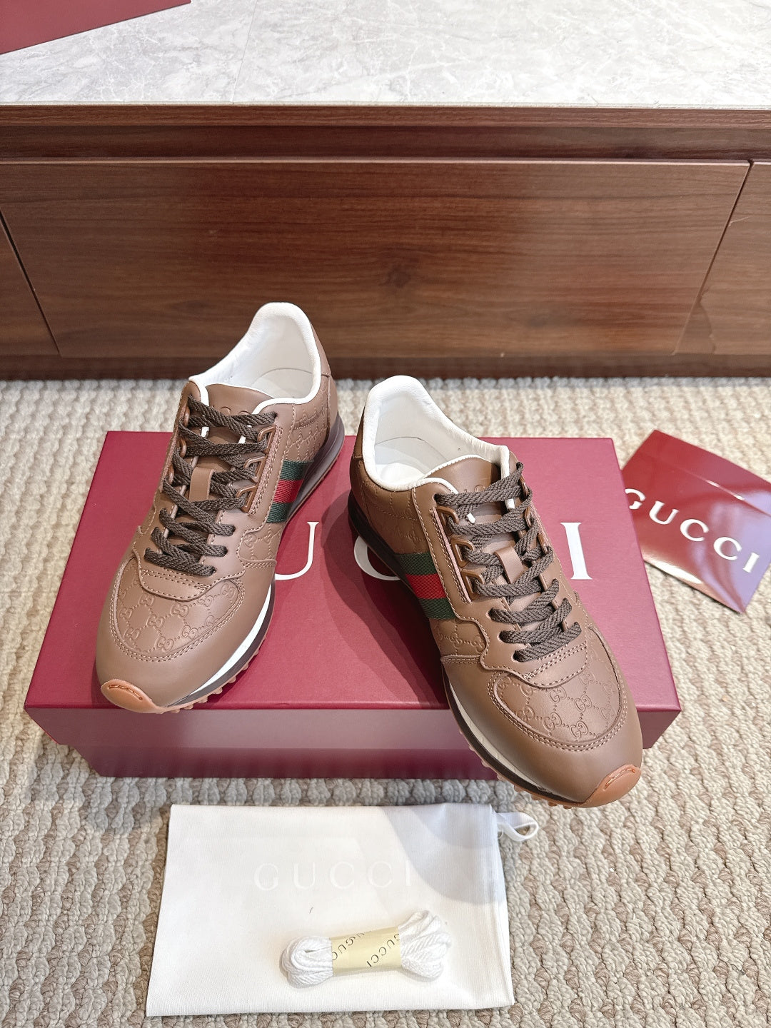 GG Re-Motion Sneakers Brown Leather 104412