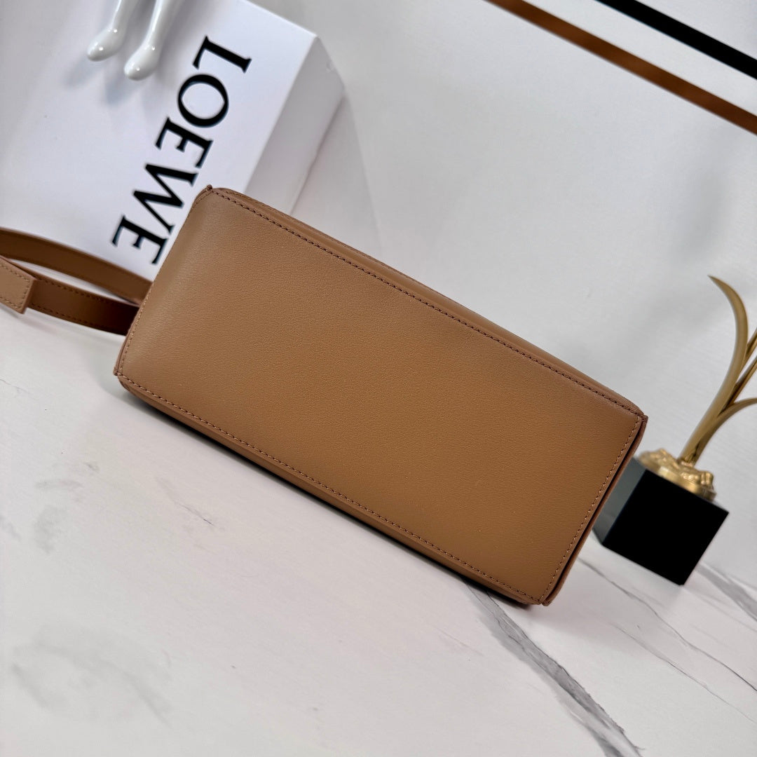 Small Puzzle Bag Brown Calfskin Suede