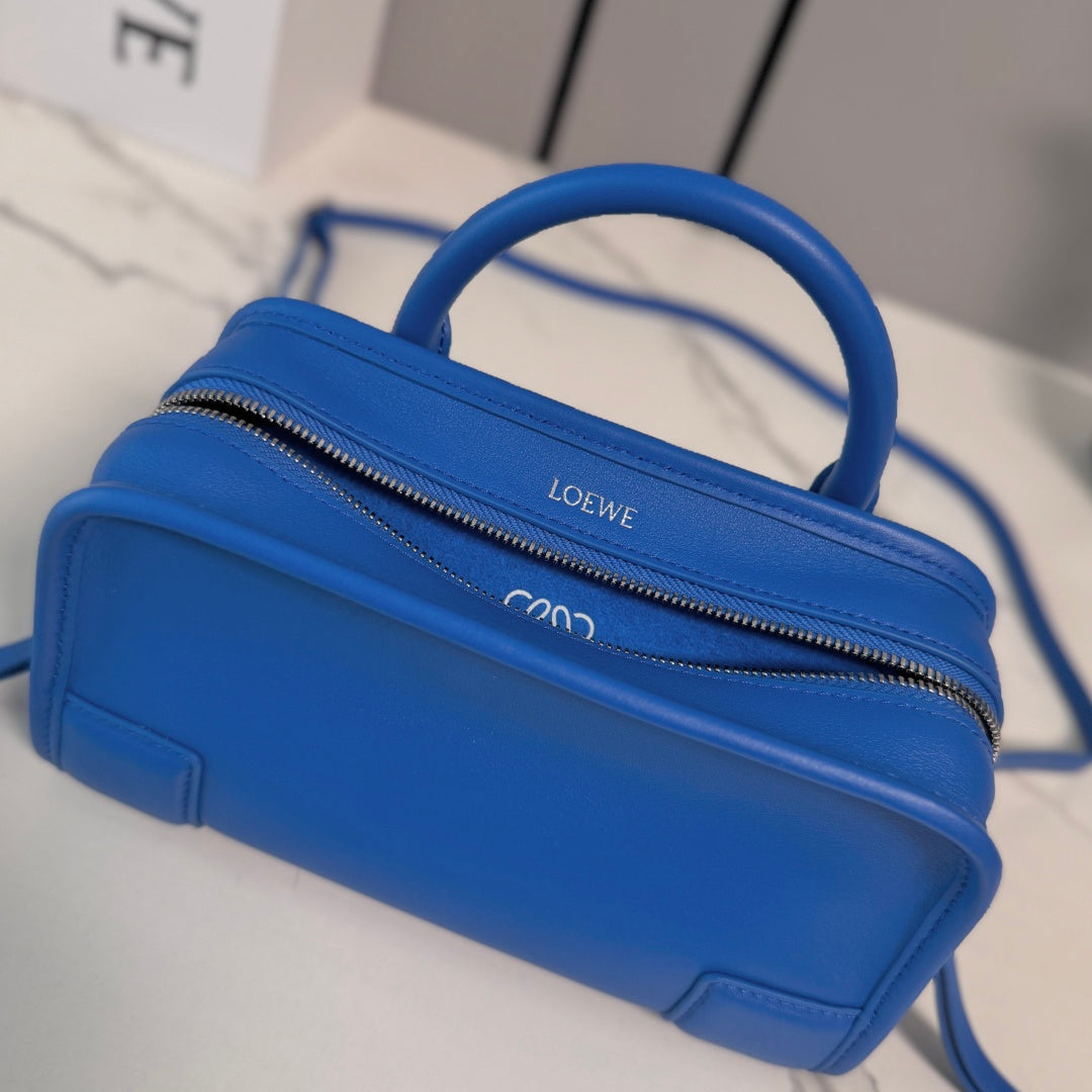 Loewe 2026 Amazona 180 Bag 20cm Blue Soft Calfskin 289399