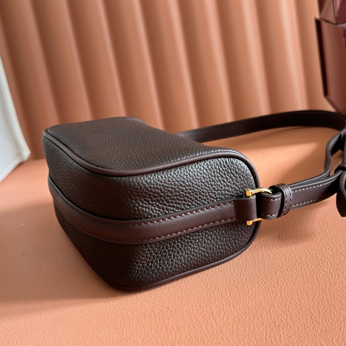 Gucci 2026 Half Horsebit Bag 19.5cm Brown Chocolate Cowhide 277448