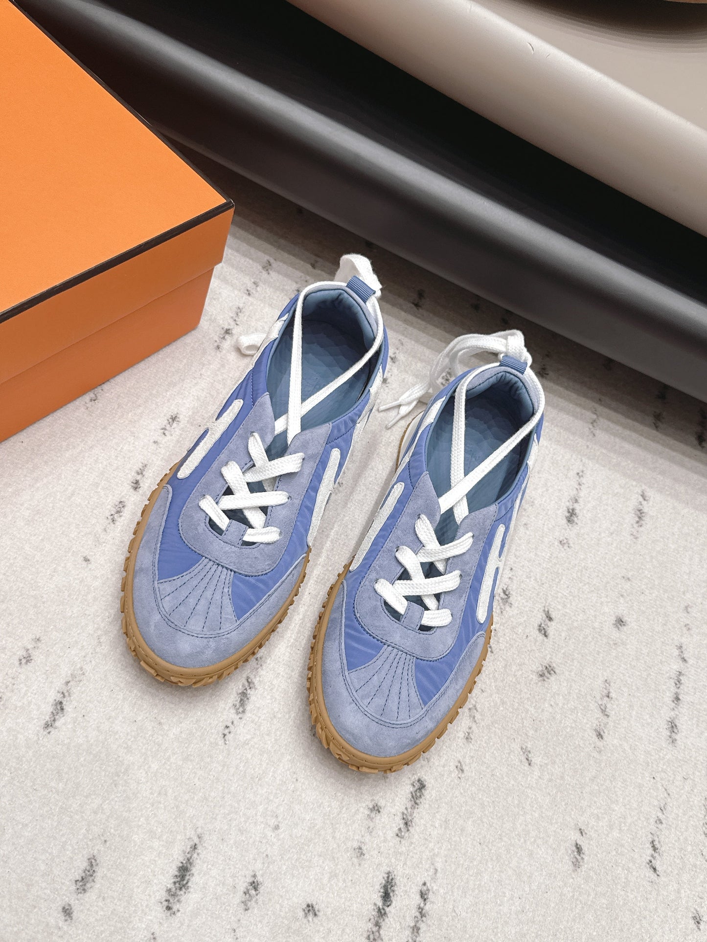 HM 26s Mascot Sneakers Blue Suede Lambskin 905302