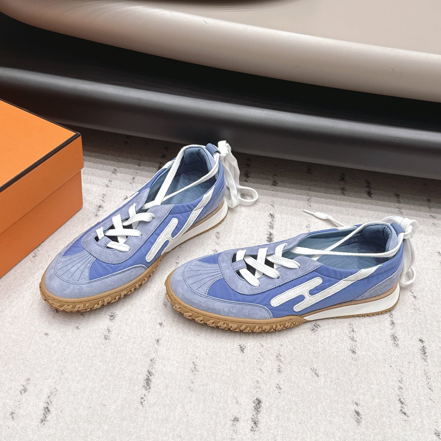 HM 26s Mascot Sneakers Blue Suede Lambskin 905302