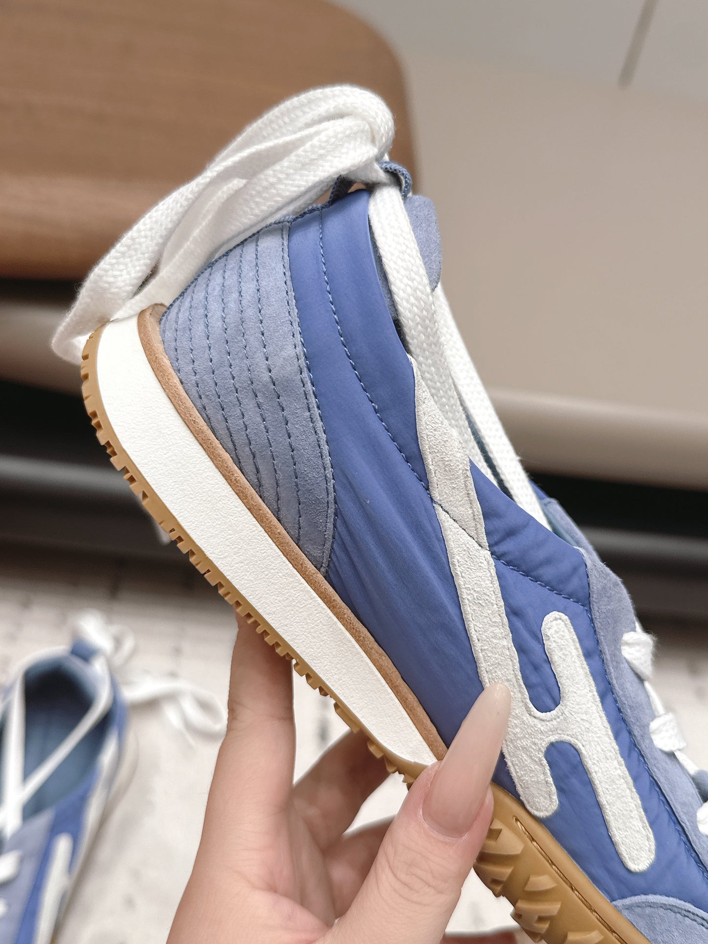 HM 26s Mascot Sneakers Blue Suede Lambskin 905302
