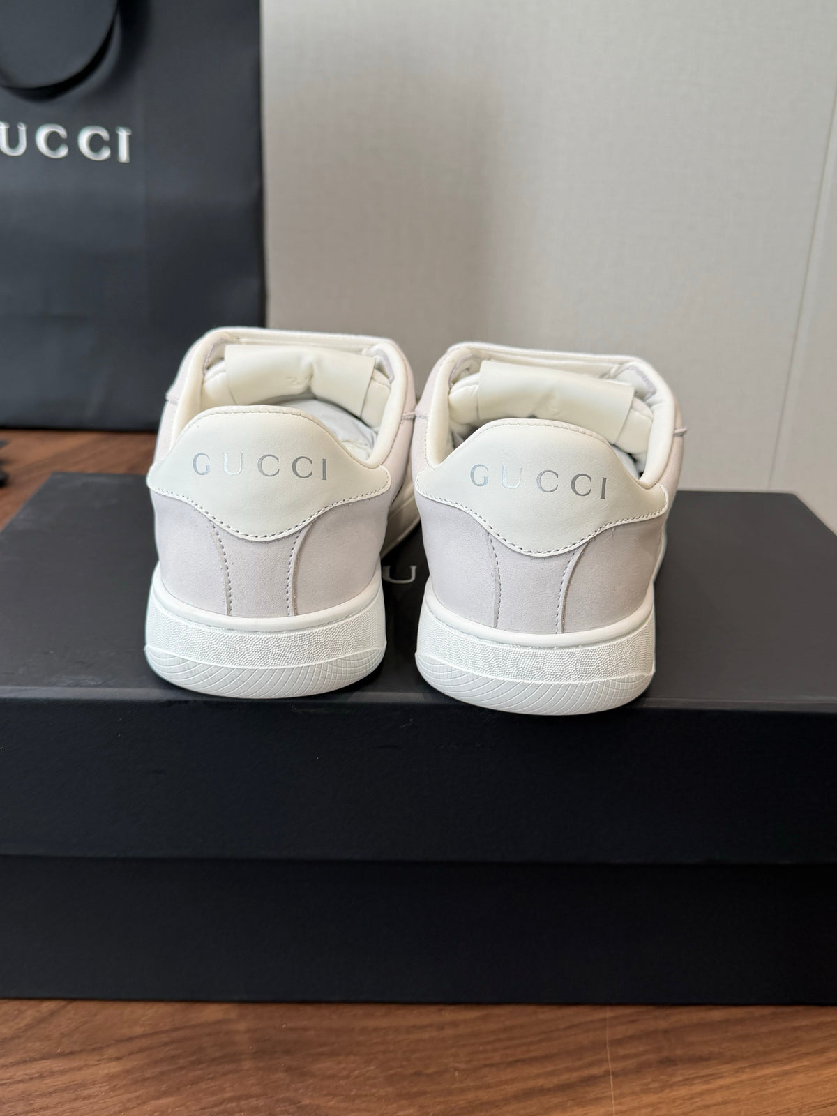 GG 26s Screener Sneaker White Padded Nylon 102153