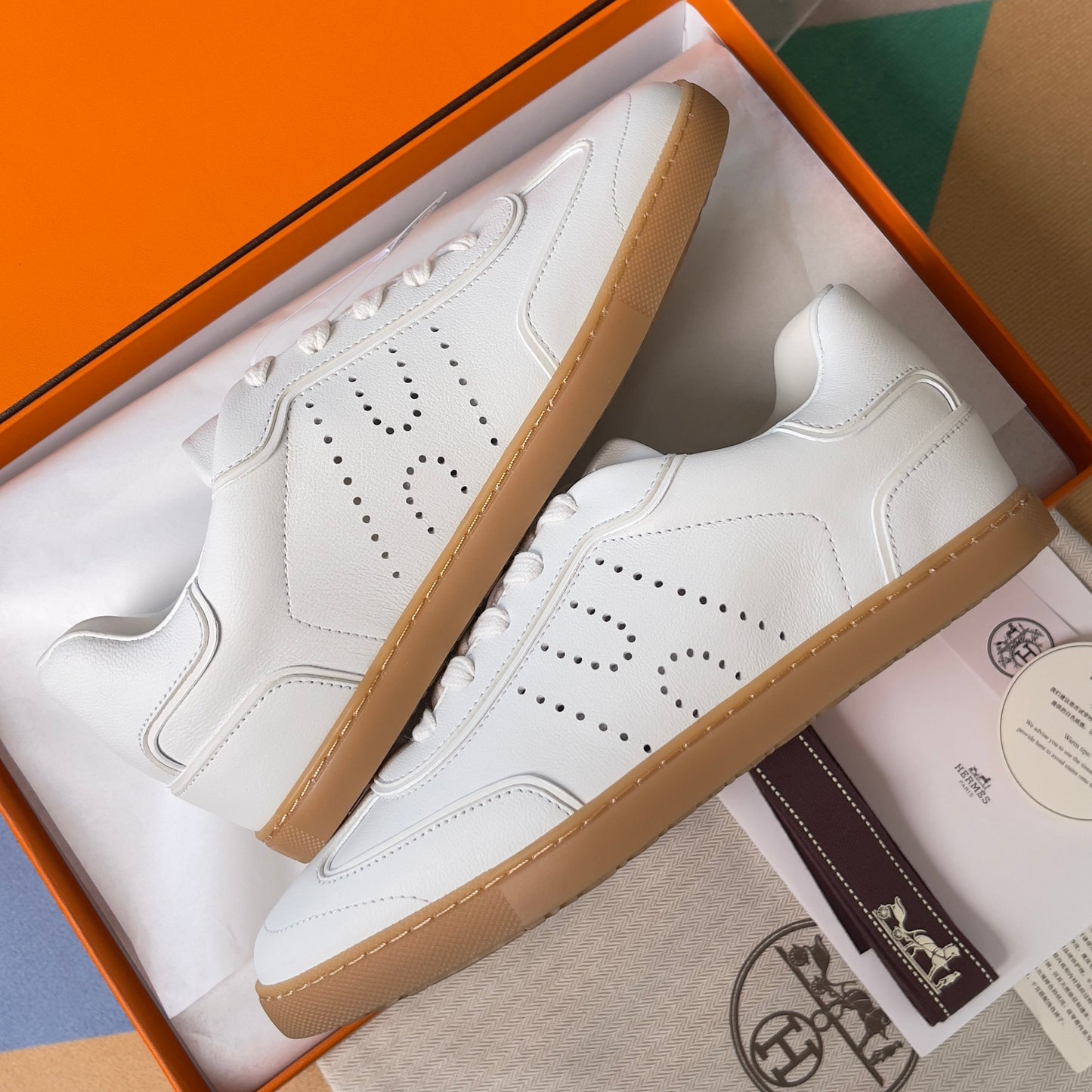 HM Match Sneaker White Sheepskin 609041