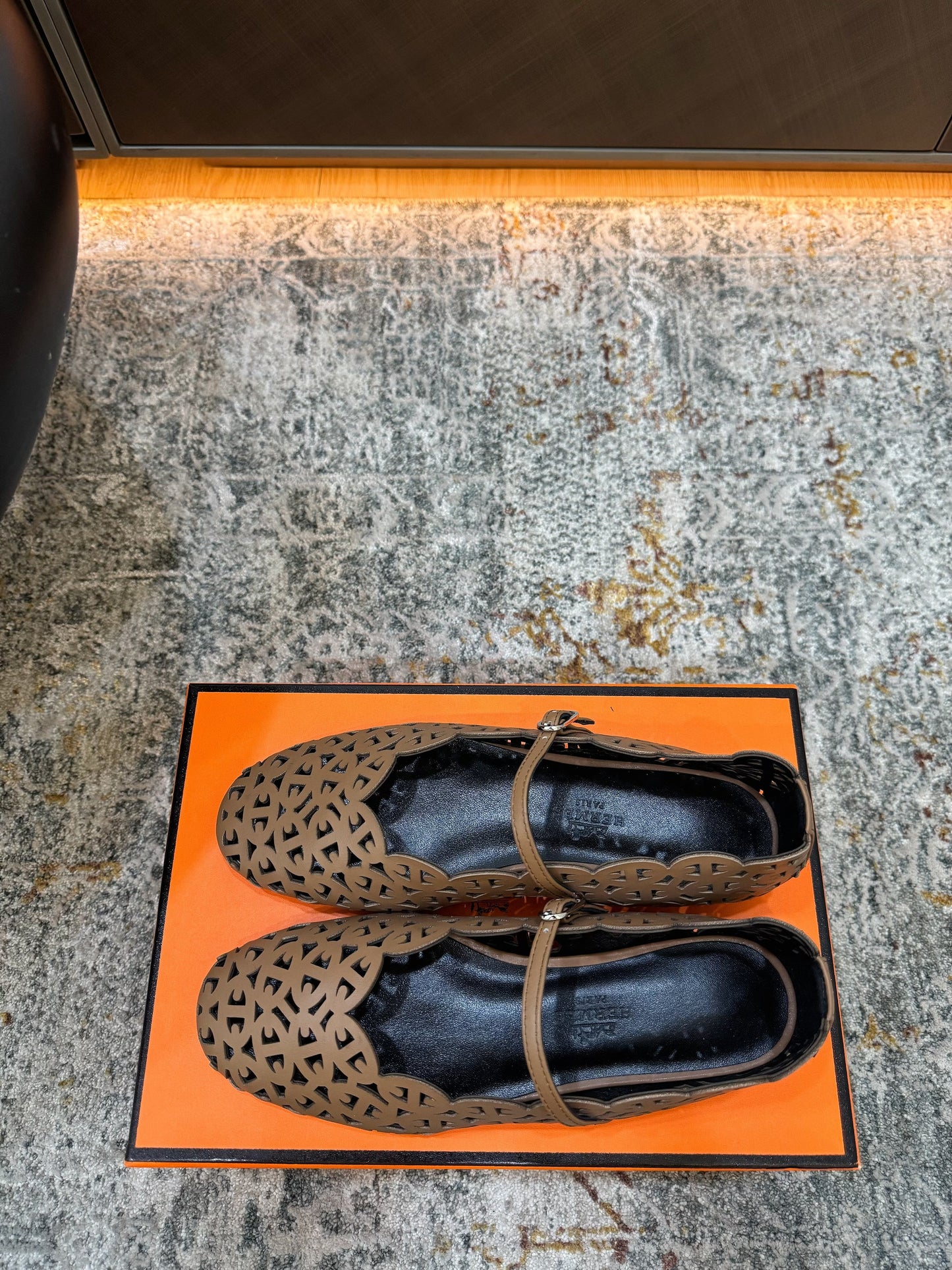 HM Meli Ballet Flat Brown Lambskin 799550