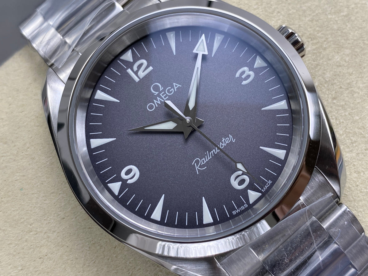 Omega Seamaster Railmaster 38mm Steel Grey Dial