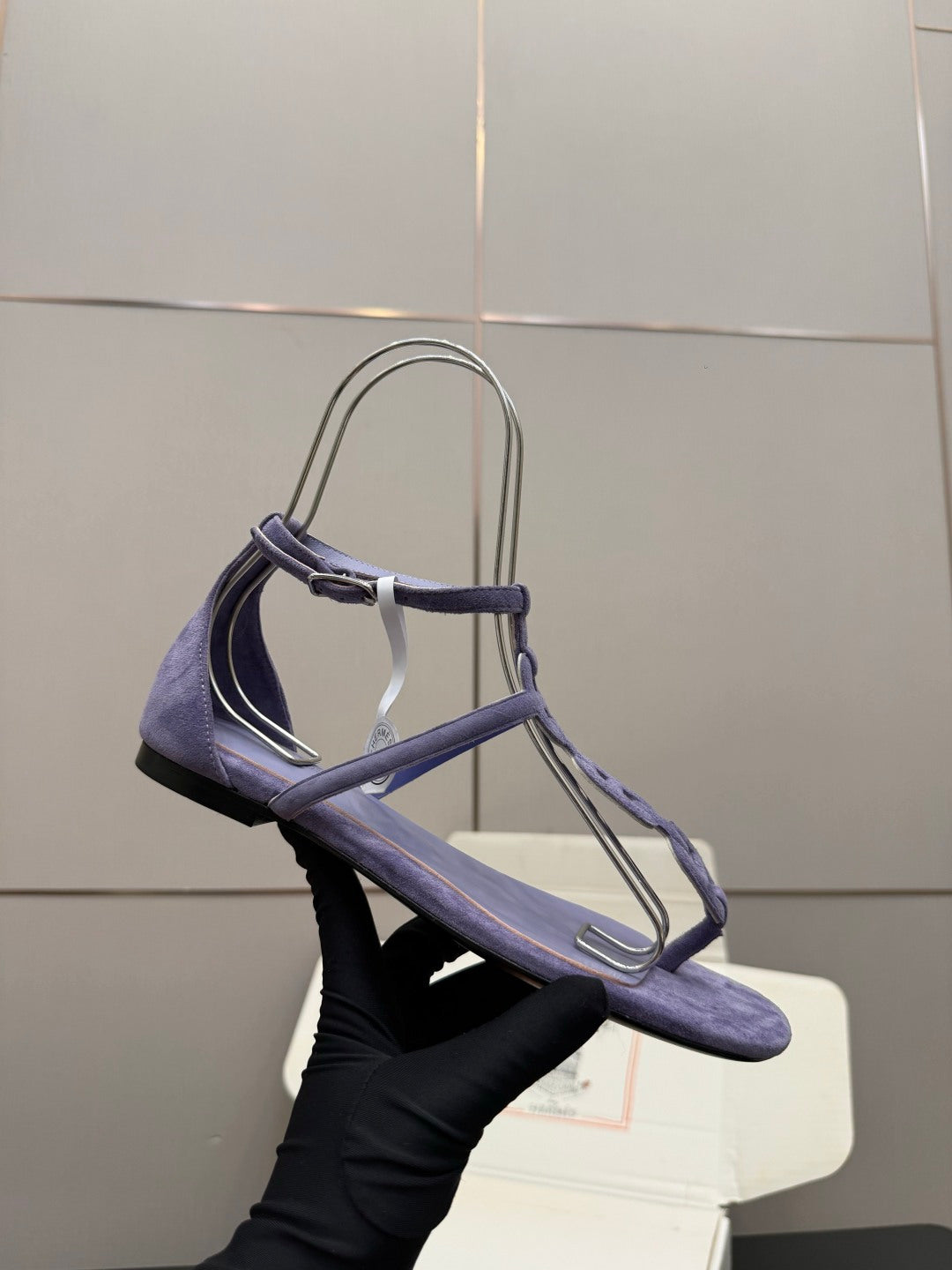 HM Milos Sandal Purple Suede 829169