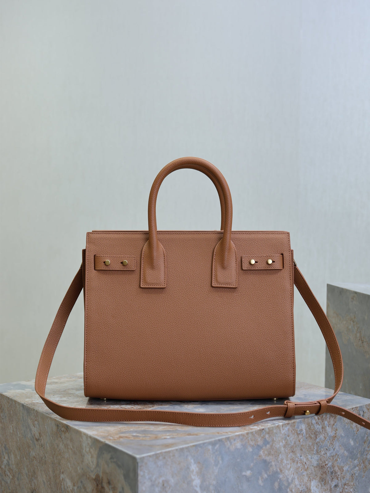 YSL Sac De Jour Nano 32cm Brown Grain Cowhide GHW