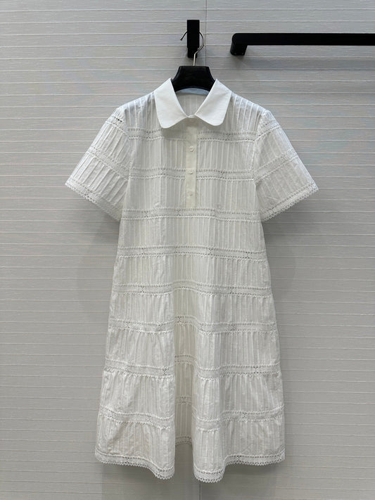 Celine 25 Shirt dress White Cotton