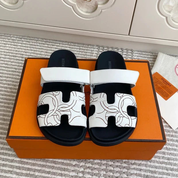 HM 2026 Velcro Slippers White Sheepskin 667458
