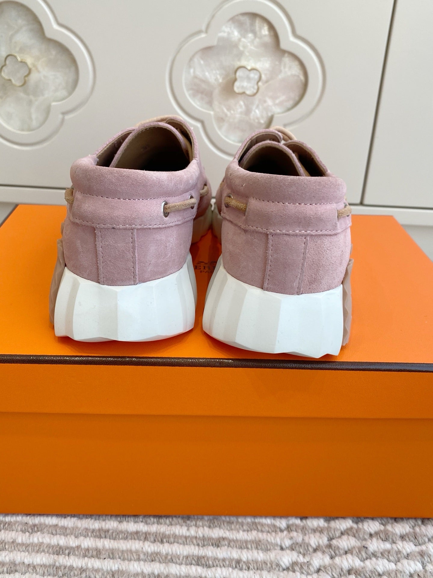 HM Ketch Sneakers Light Pink Suede