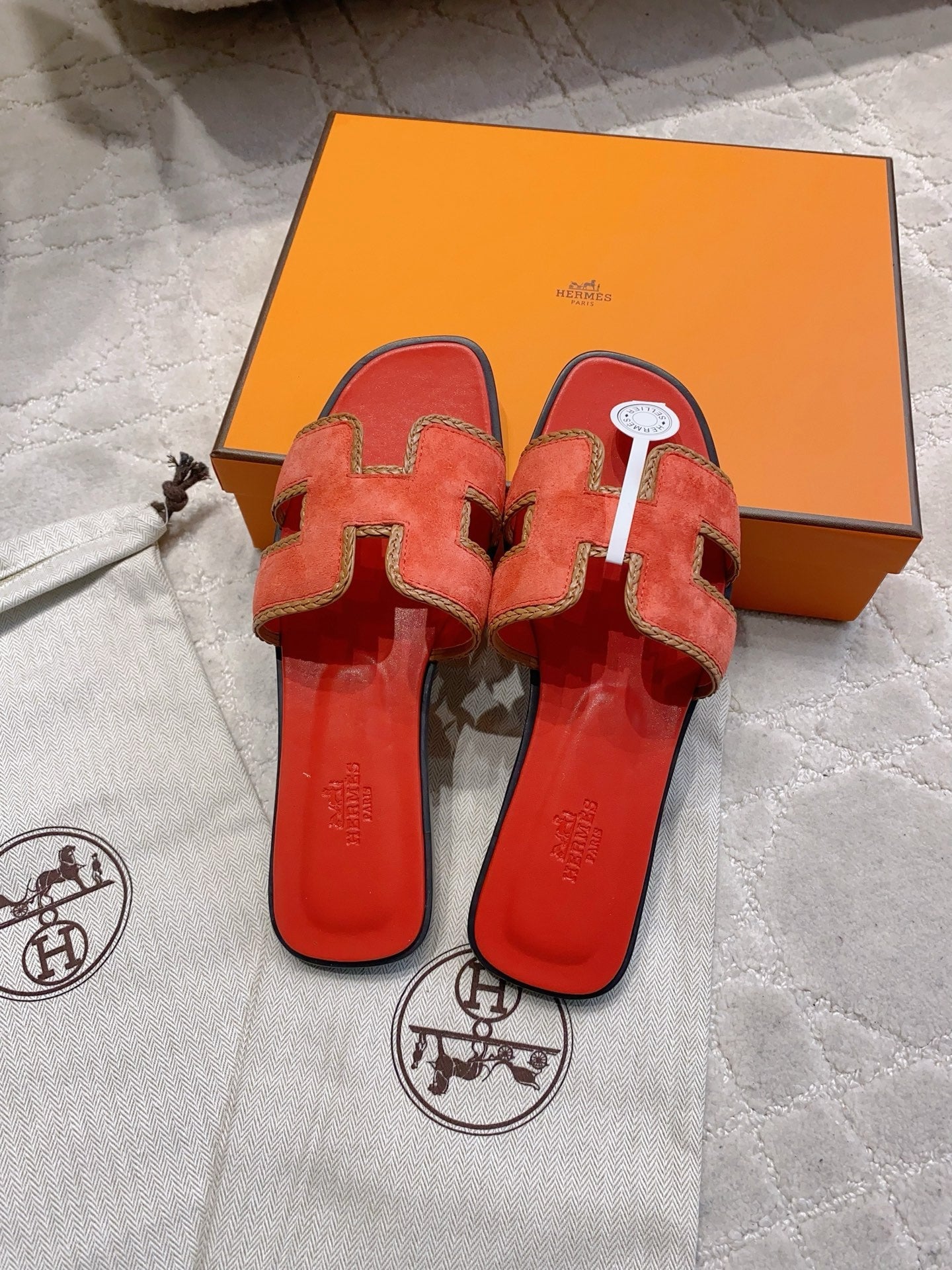 HM 26s Oran Sandal Red Suede Goatskin 724346