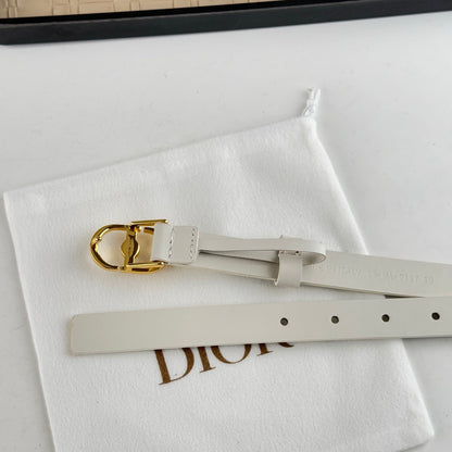 DIOR 25S BELT 20 MM IN WHITE CALFSKIN 564607