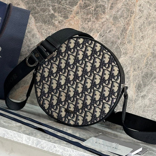 Dior 2026 Baby Ball Bag 20cm Beige Black Fabric Leather