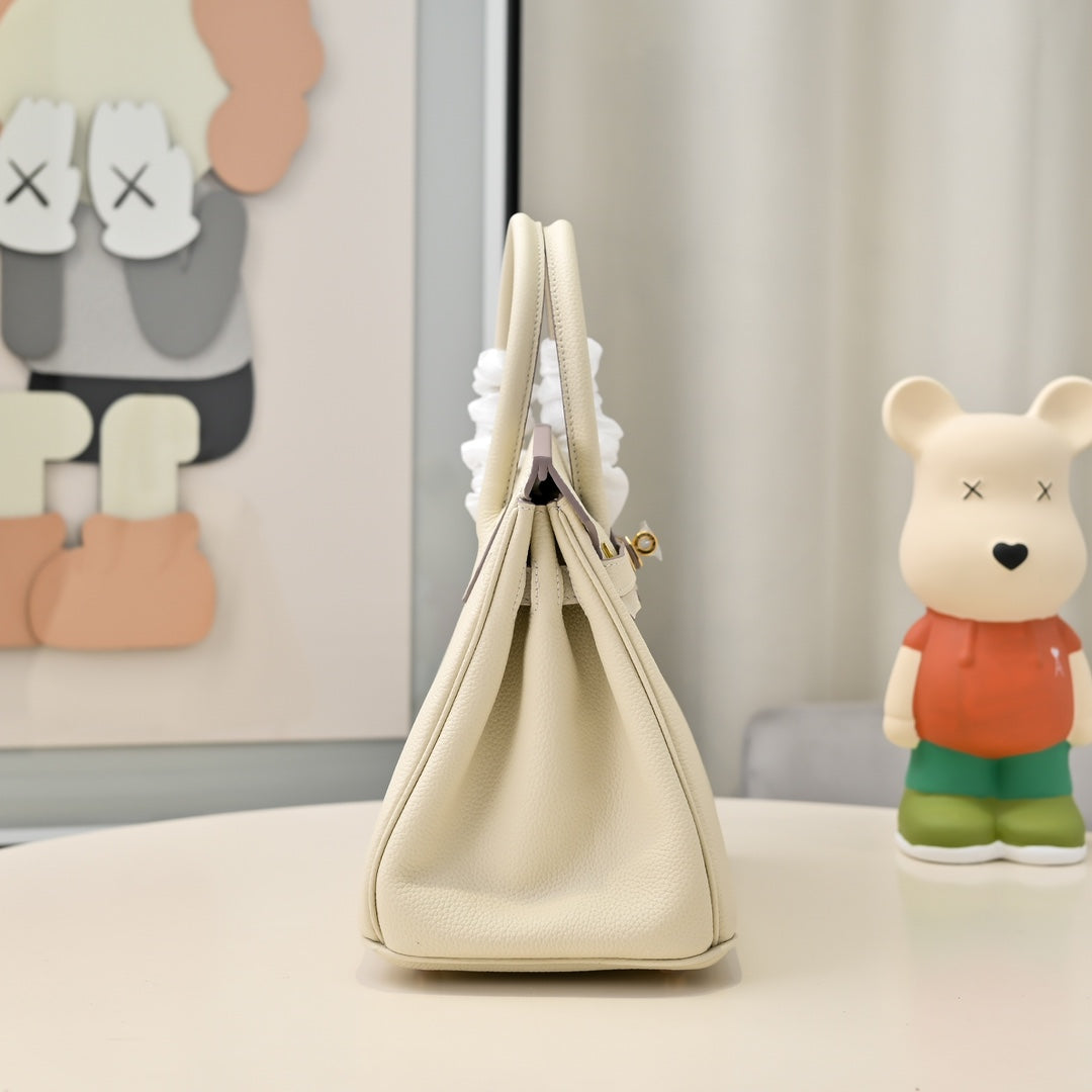HM Birkin Ivory Togo Leather GHW