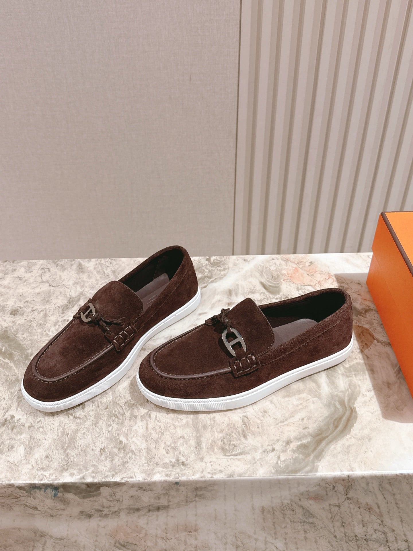 HM 25s Ignacio Loafer Dark Brown Suede Rubber 445346