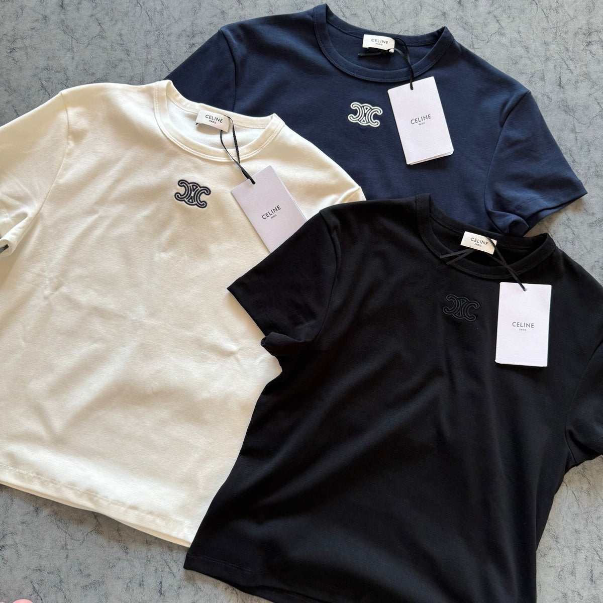 Celine SS26 Slim Fit Embroidered T-Shirt Cotton 350450