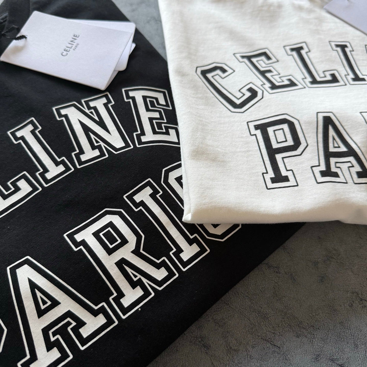 Celine SS26 Letter Print Short-Sleeve Tee Cotton 350456