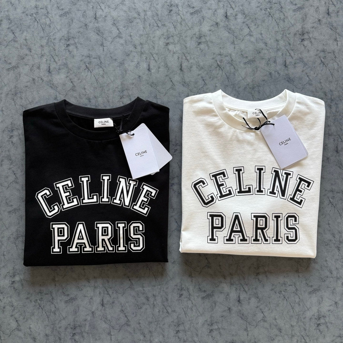 Celine SS26 Letter Print Short-Sleeve Tee Cotton 350456
