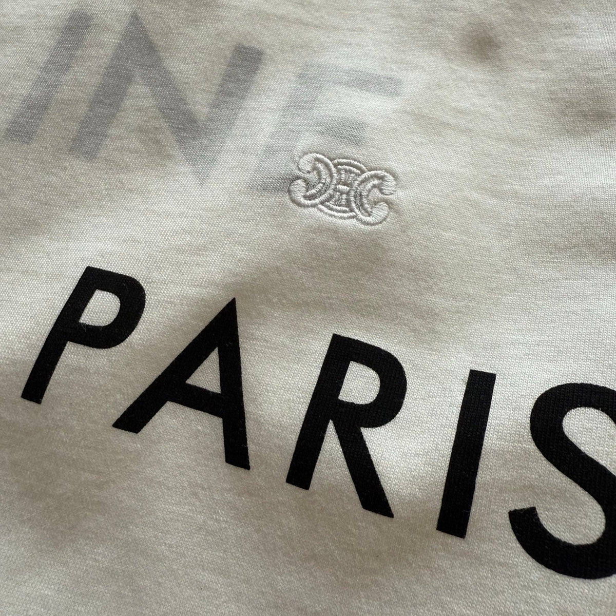 Celine SS26 Double Layered T-Shirt White  Cotton 350462