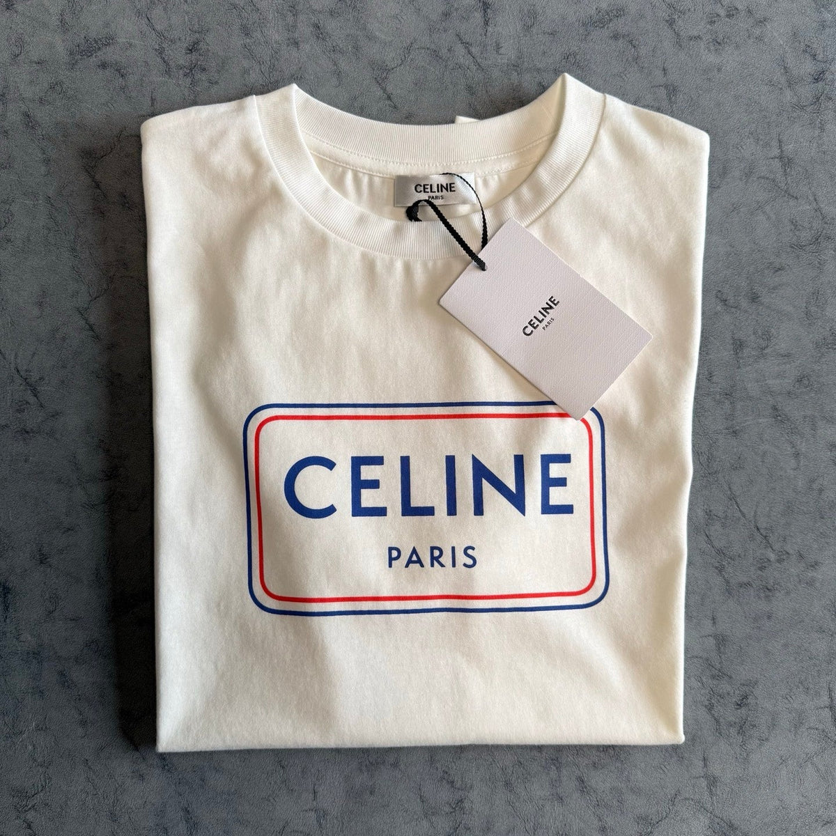 Celine SS26 Print Short-Sleeve Tee Cotton 350471
