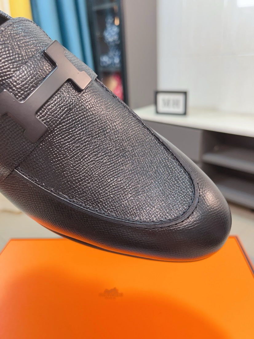 HM Paris Loafer Men Black Calfskin 480013