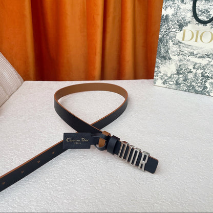 DIOR 25S BELT 20 MM IN BLACK CALFSKIN 562036