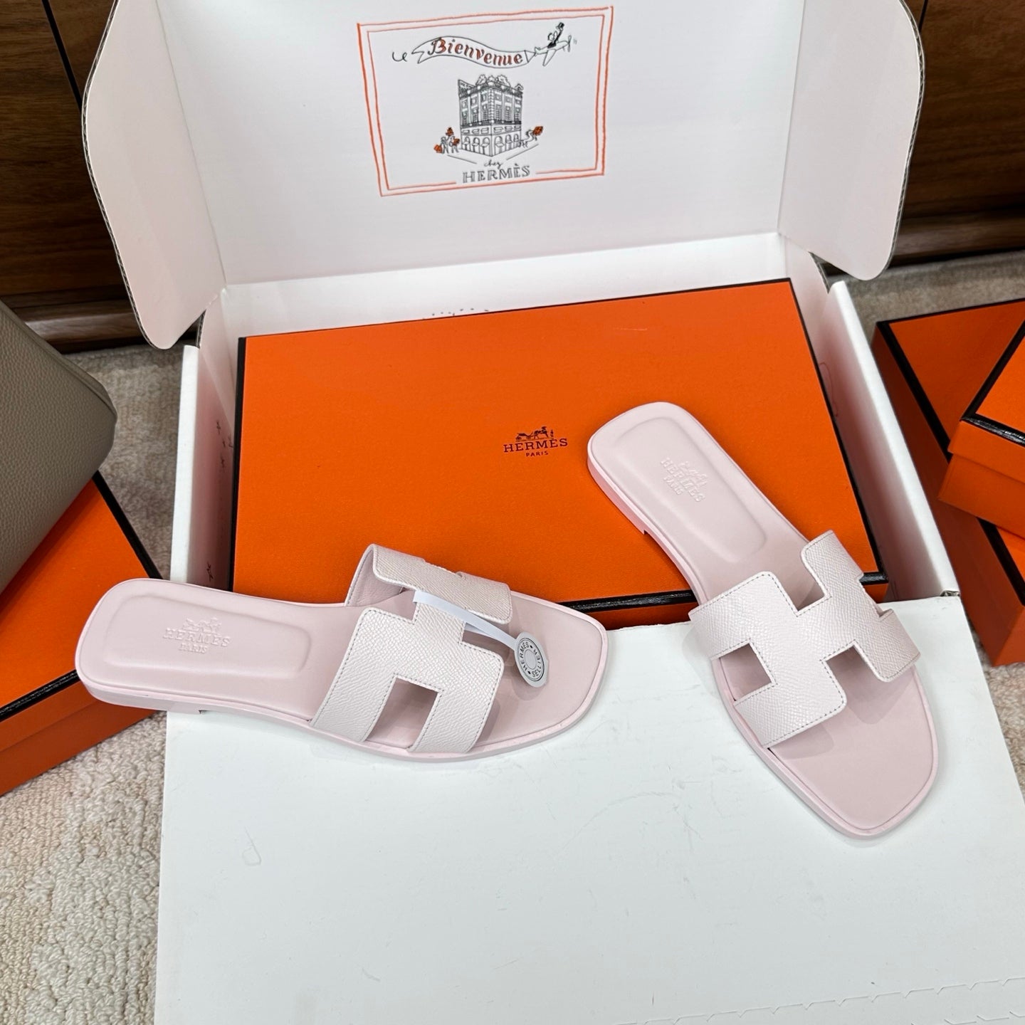 HM Oran Sandal Muted Pink Espom Sheepskin 802481
