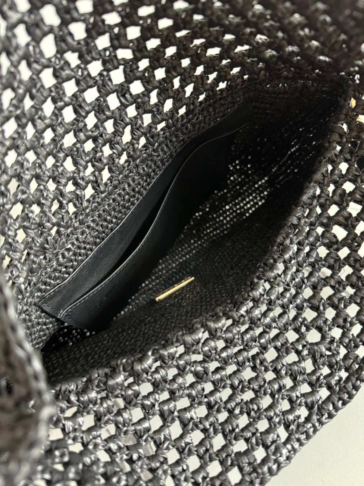 Loewe Medium Ola Bag 26 Black Raffia