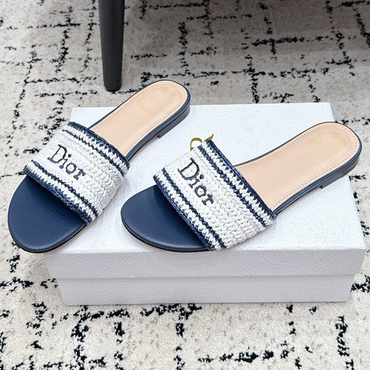 Dior 2026 Flat Sandal Raffia Woven 847001