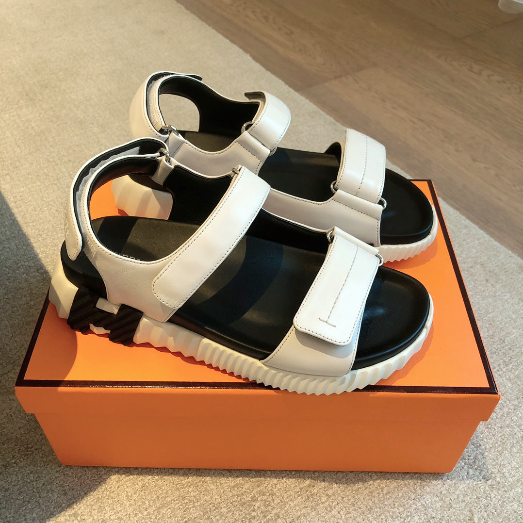 HM Junior Sandal White Mix Black Lambskin 970903