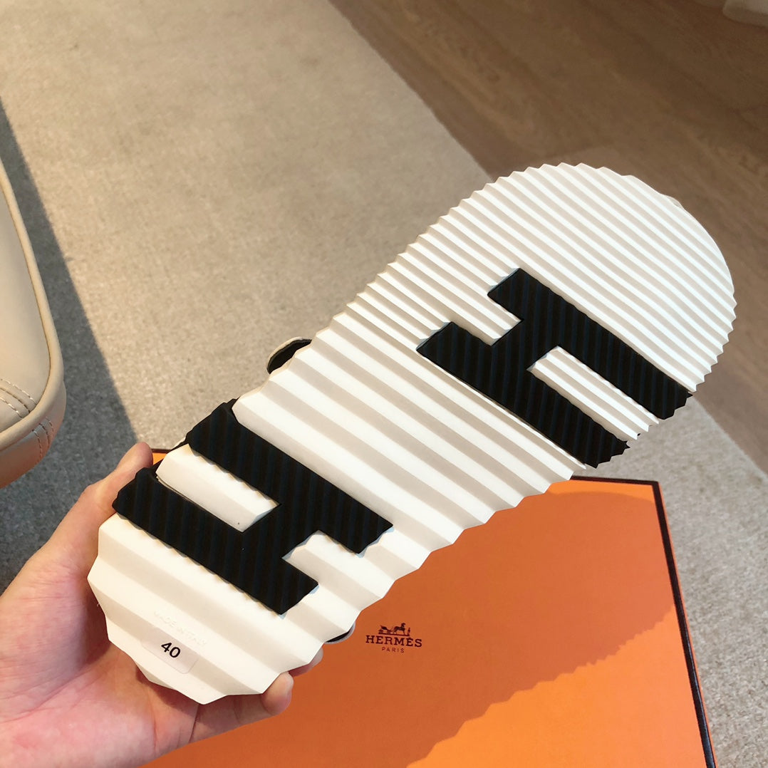 HM Junior Sandal White Mix Black Lambskin 970903