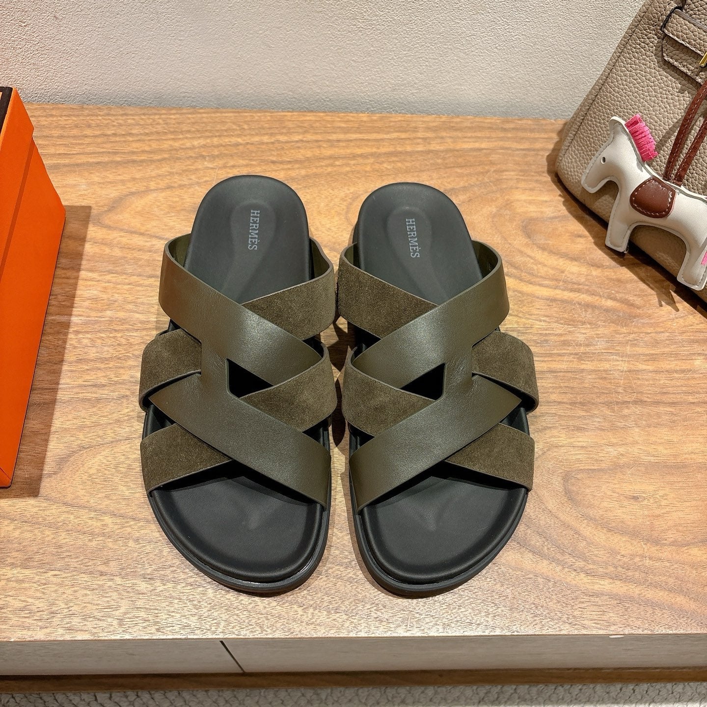 HM 25 Kazimir Sandal Calfskin Suede