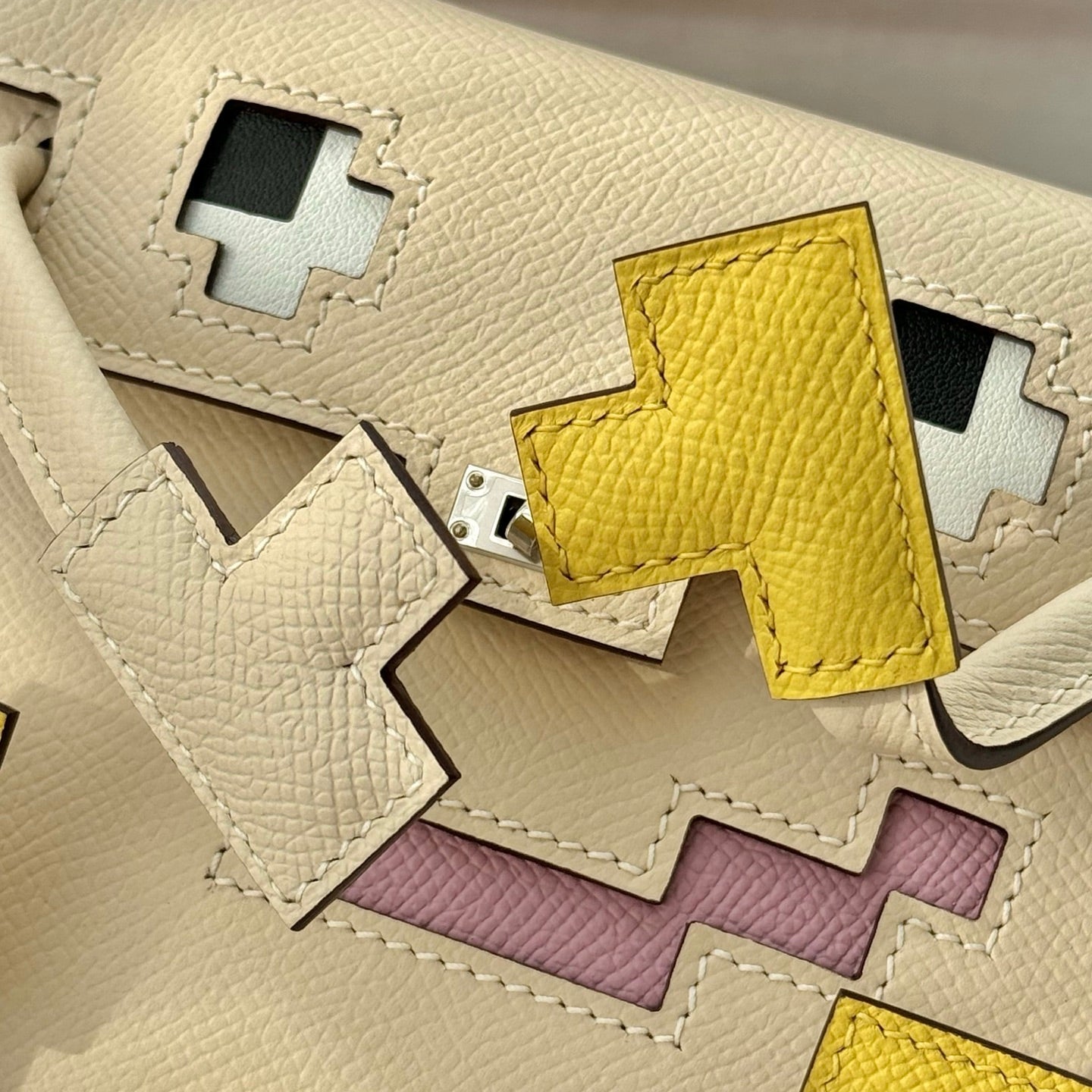 HM Kelly Doll Bag 18cm Light Beige EpsomLeather 284572
