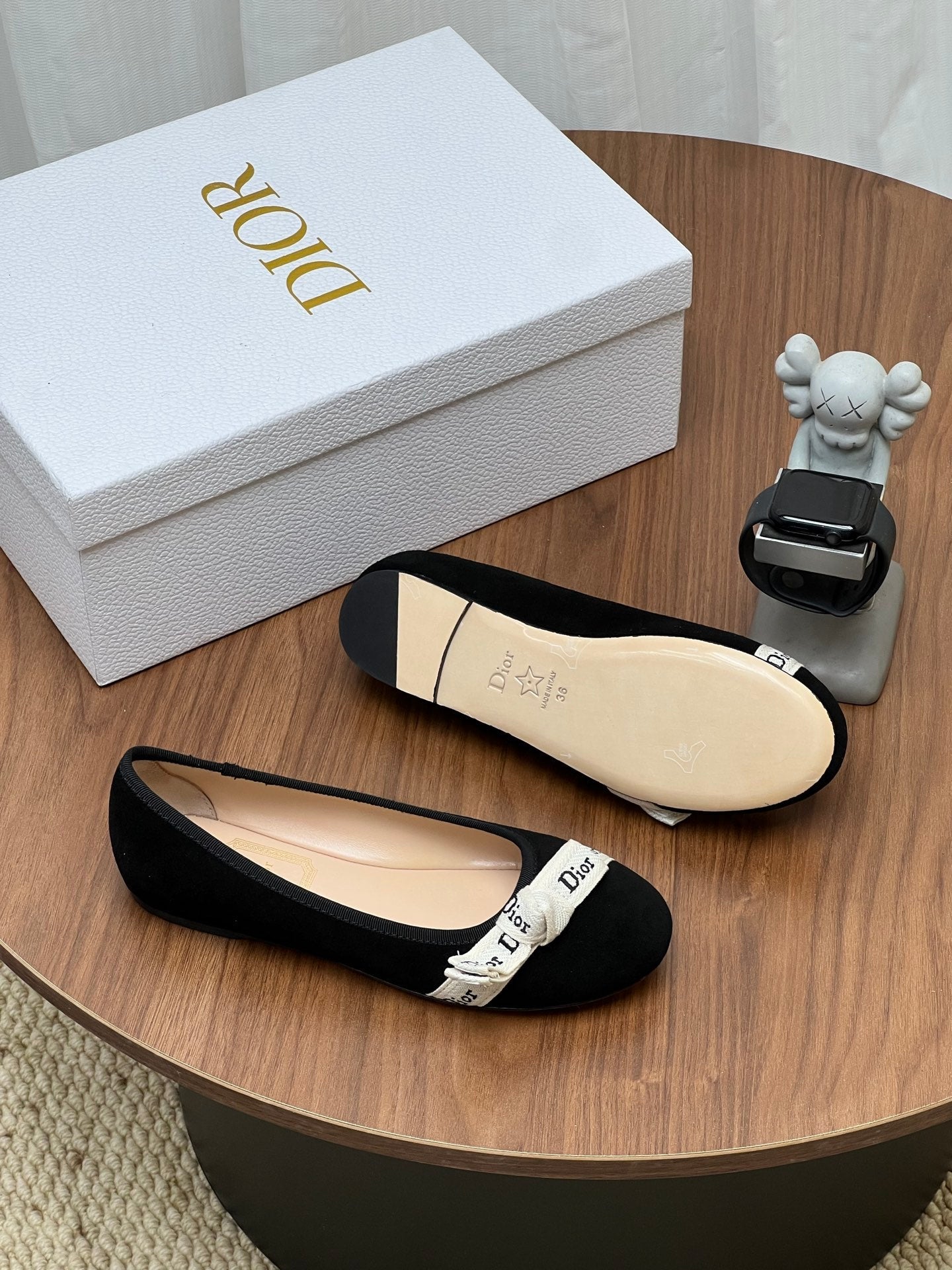 Dior 2026 Ballet Flat Velvet Cowhide 846591